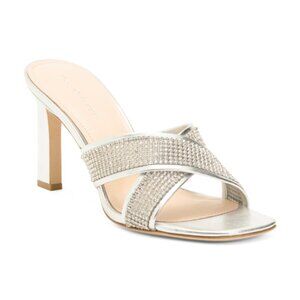DEE OCLEPPO Leather Ireland Crystal Embellished Sandals